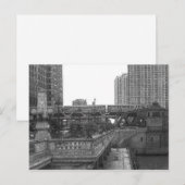 Chicago… durch den Fluss Postkarte (Vorne/Hinten)