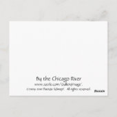 Chicago… durch den Fluss Postkarte (Rückseite)