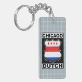 Chicago Dutch Shield Keyring Schlüsselanhänger (Vorderseite links)