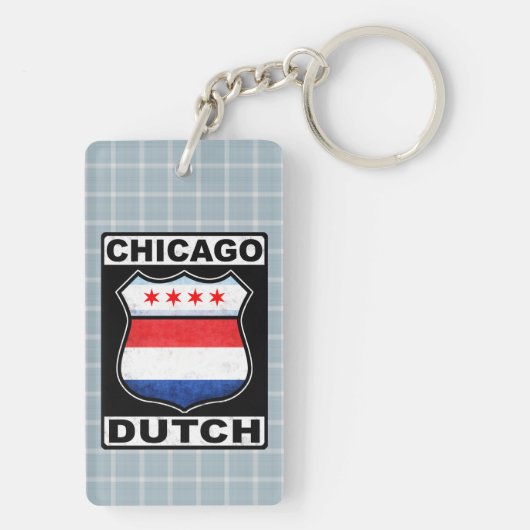 Chicago Dutch Shield Keyring Schlüsselanhänger (Rückseite)