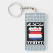 Chicago Dutch Shield Keyring Schlüsselanhänger (Vorderseite)
