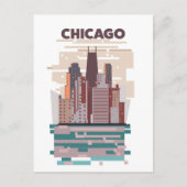 Chicago Einladungspostkarte (Vorderseite)