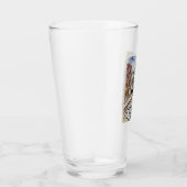 Chicago El Train in the Winter Snow Glas (Rechts)