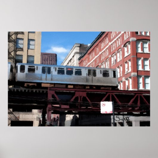 Chicago El Train Poster (Vorne)