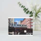 Chicago El Train Postkarte (Stehend Vorderseite)