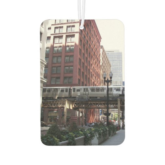 Chicago Elevated Loop Bahn Autolufterfrischer (Rückseite)