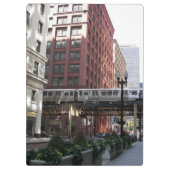 Chicago Elevated Loop Bahn Klemmbrett (Rückseite)