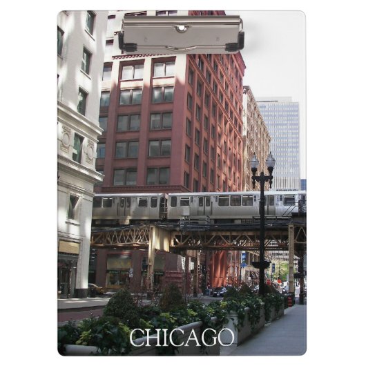 Chicago Elevated Loop Bahn Klemmbrett (Vorderseite)