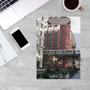 Chicago Elevated Loop Bahn Klemmbrett