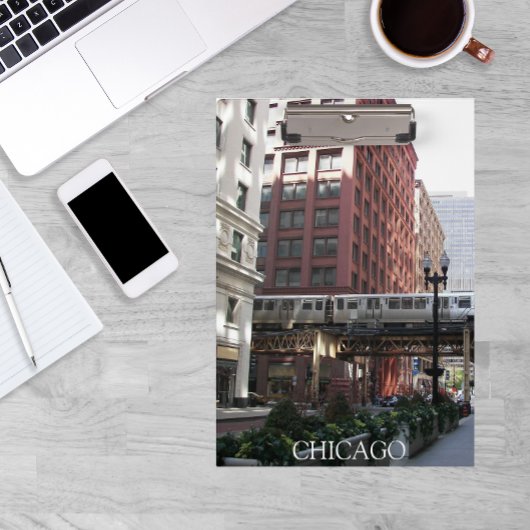 Chicago Elevated Loop Bahn Klemmbrett