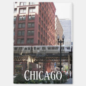 Chicago Elevated Loop Bahn Magnet (Vorderseite)
