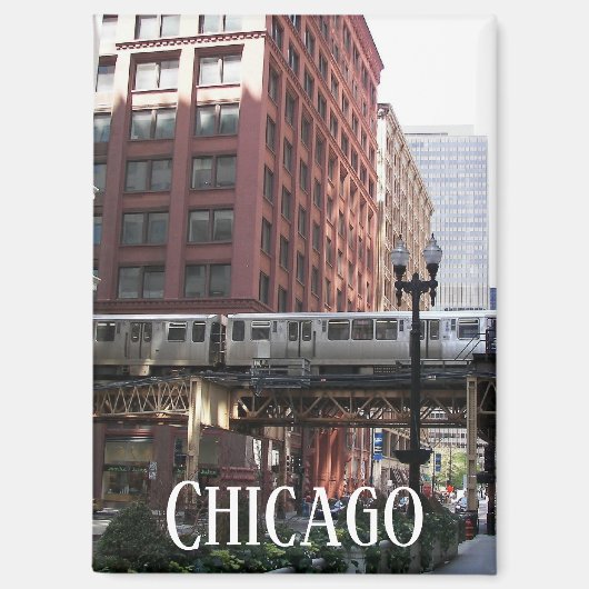 Chicago Elevated Loop Bahn Magnet (Vorderseite)