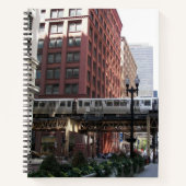 Chicago Elevated Loop Bahn Notizblock (Vorderseite)