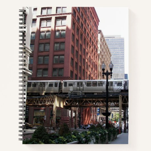 Chicago Elevated Loop Bahn Notizblock (Vorderseite)