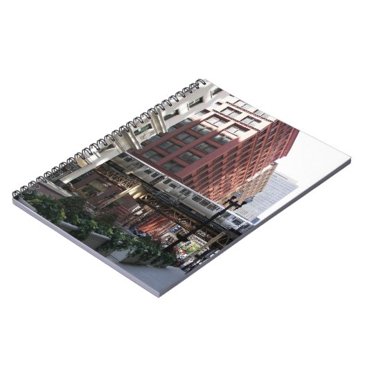 Chicago Elevated Loop Bahn Notizblock (Linke Seite)