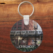Chicago Elevated Loop Bahn Schlüsselanhänger (Vorderseite)