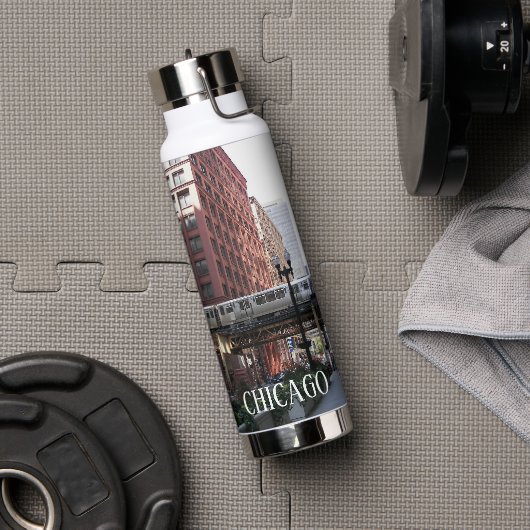 Chicago Elevated Loop Bahn Trinkflasche (Fitnessstudio)