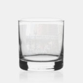 Chicago Elevated Loop Bahn Whiskyglas (Rückseite)