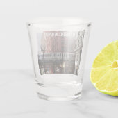 Chicago Elevated Loop Train Photo Schnapsglas (Rückseite)