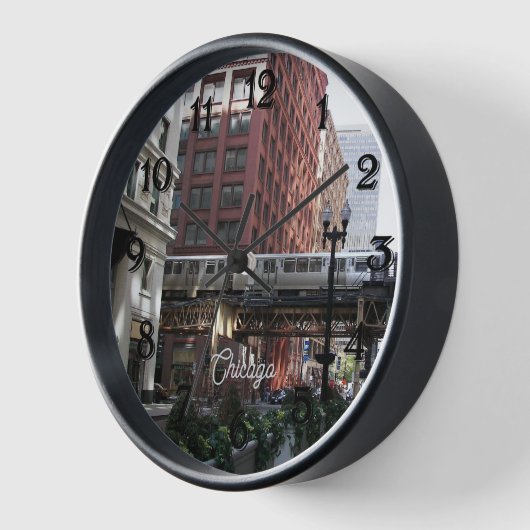 Chicago Elevated Loop Train Uhr (Winkel)