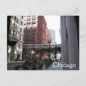 Chicago Elevated Loop Travel Foto Postkarte (Vorderseite)