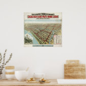 Chicago Elevated Trains (Poole) 1897 - AGED BMB Poster (Küche)
