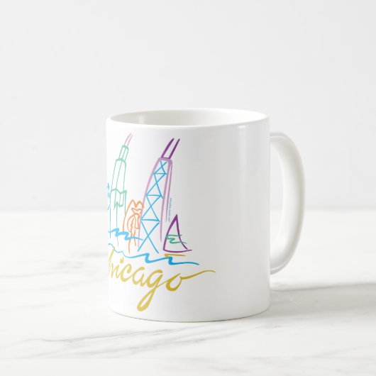 CHICAGO-EMB KAFFEETASSE (VorderseiteRechts)