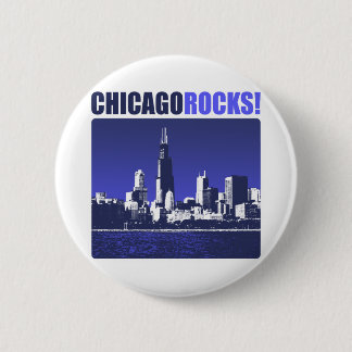 Chicago-Felsen! Button