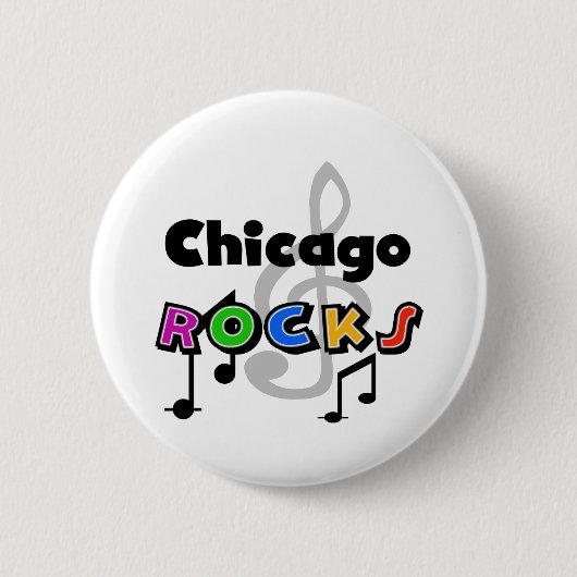 Chicago-Felsen Button (Vorderseite)
