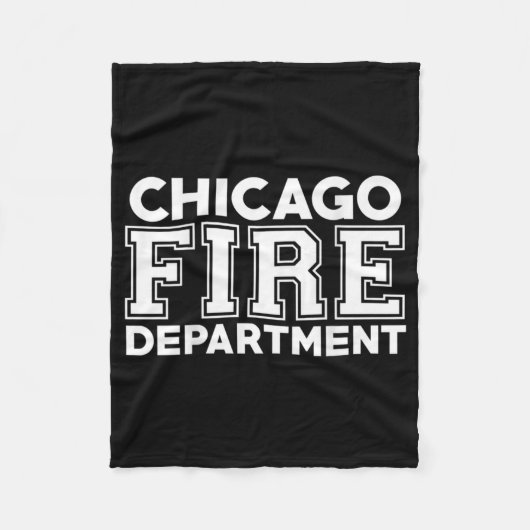 Chicago Fire Rescue Department Feuerwehrmann Fleecedecke (Vorderseite)