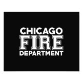 Chicago Fire Rescue Department Feuerwehrmann Fotodruck (Vorne)