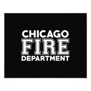 Chicago Fire Rescue Department Feuerwehrmann Fotodruck