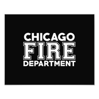 Chicago Fire Rescue Department Feuerwehrmann Fotodruck