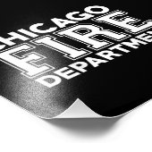Chicago Fire Rescue Department Feuerwehrmann Fotodruck (Ecke)