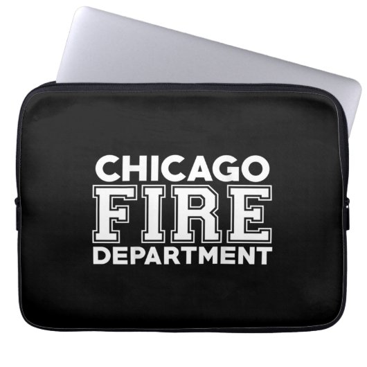 Chicago Fire Rescue Department Feuerwehrmann Laptopschutzhülle (Vorderseite)