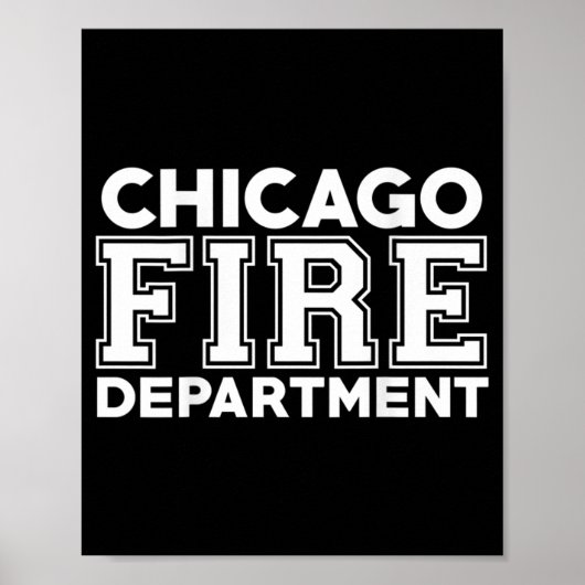 Chicago Fire Rescue Department Firefighter Poster (Vorne)