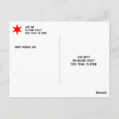 Chicago Flag 6-Punkte-Star Postkarte (Rückseite)