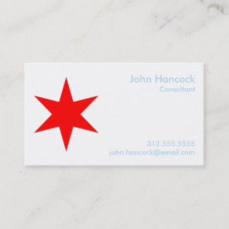 Chicago Flag Business Card w/ 2017 Kalender (zurüc Visitenkarte