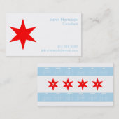 Chicago Flag Business Card w/ 2017 Kalender (zurüc Visitenkarte (Vorne/Hinten)