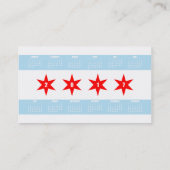 Chicago Flag Business Card w/ 2017 Kalender (zurüc Visitenkarte (Rückseite)