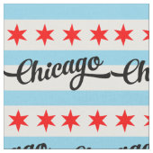 Chicago Flag Custom Cotton Muster Design Yard Ret Stoff (Nahaufnahme)