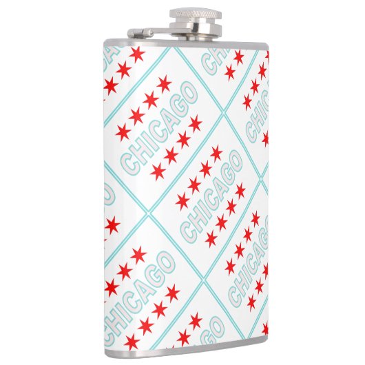 Chicago Flag Flachmann (Rechts)