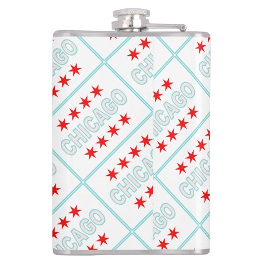 Chicago Flag Flachmann (Rückseite)