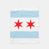 Chicago Flag Fleecedecke (Vorderseite)