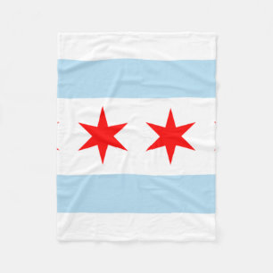 Chicago Flag Fleecedecke