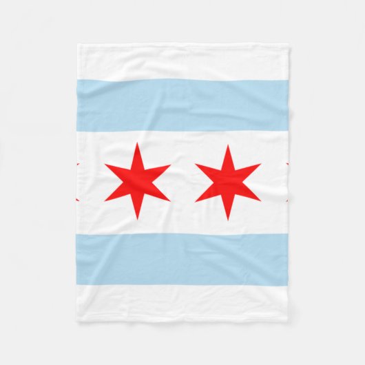 Chicago Flag Fleecedecke (Vorderseite)