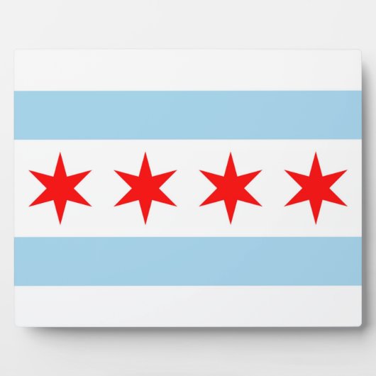 Chicago Flag Fotoplatte (Vorderseite)