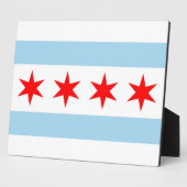Chicago Flag Fotoplatte (Seite)