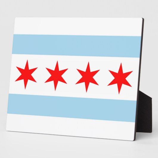 Chicago Flag Fotoplatte (Seite)
