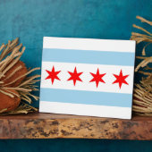 Chicago Flag Fotoplatte (Seite)